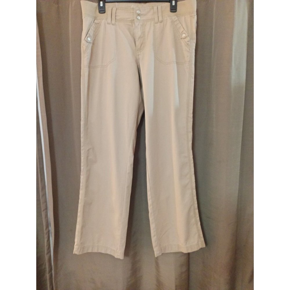 Women's Sonoma Life + Style Casual Career Tan Stretch Waist Pants Size 10